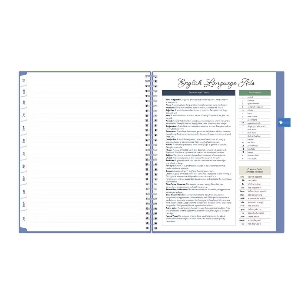 Blue Sky Your Year Parent Weekly/Monthly Planner Wirebound 8.5"x11" Blue Plans - Image 3
