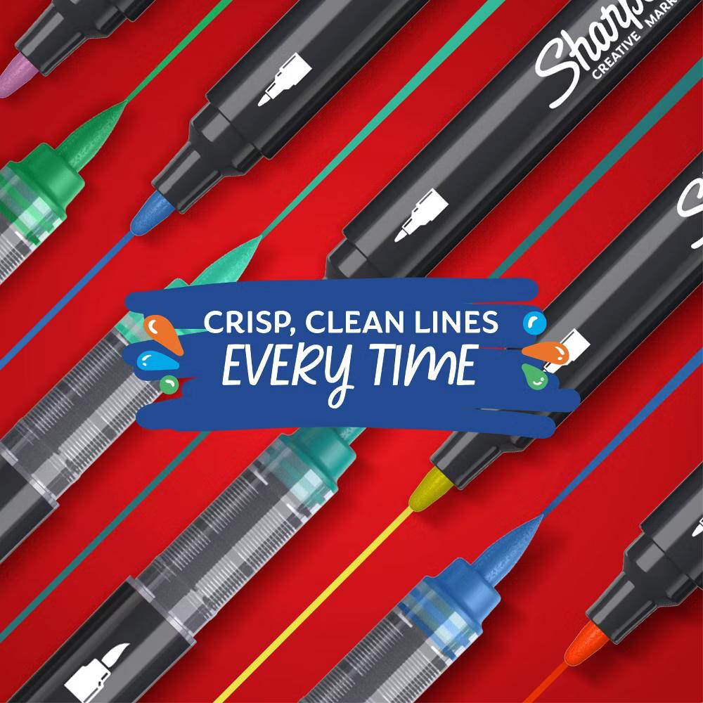 12pk Creative Markers Bullet Tip Colorful Gifting: Permanent Medium Point Art & Stationery for Ages 8 - Image 5