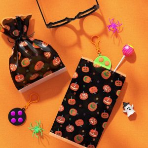 12ct Pumpkins Cello Bag Party Favor