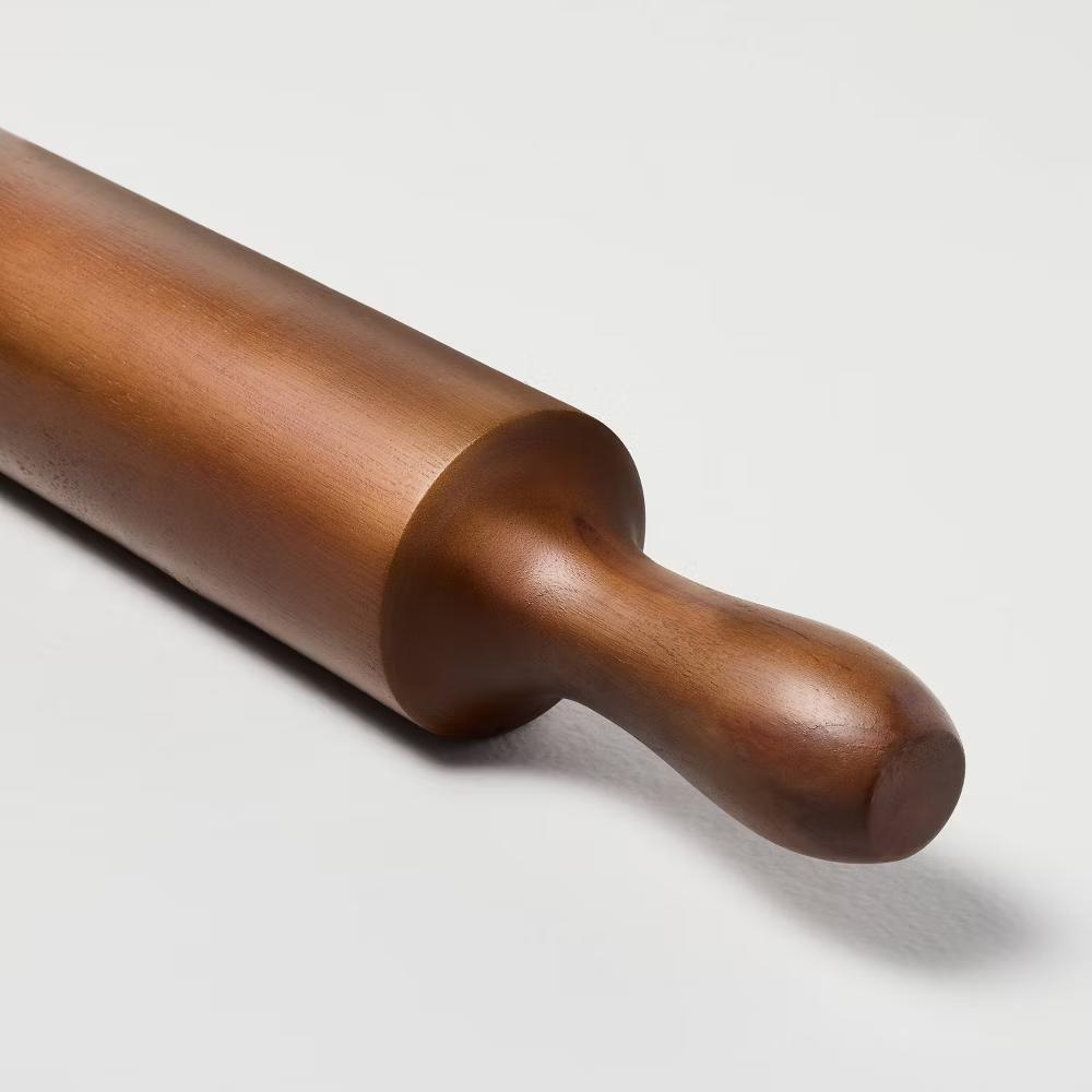 17" Wooden Rolling Pin - with Magnolia - Image 2