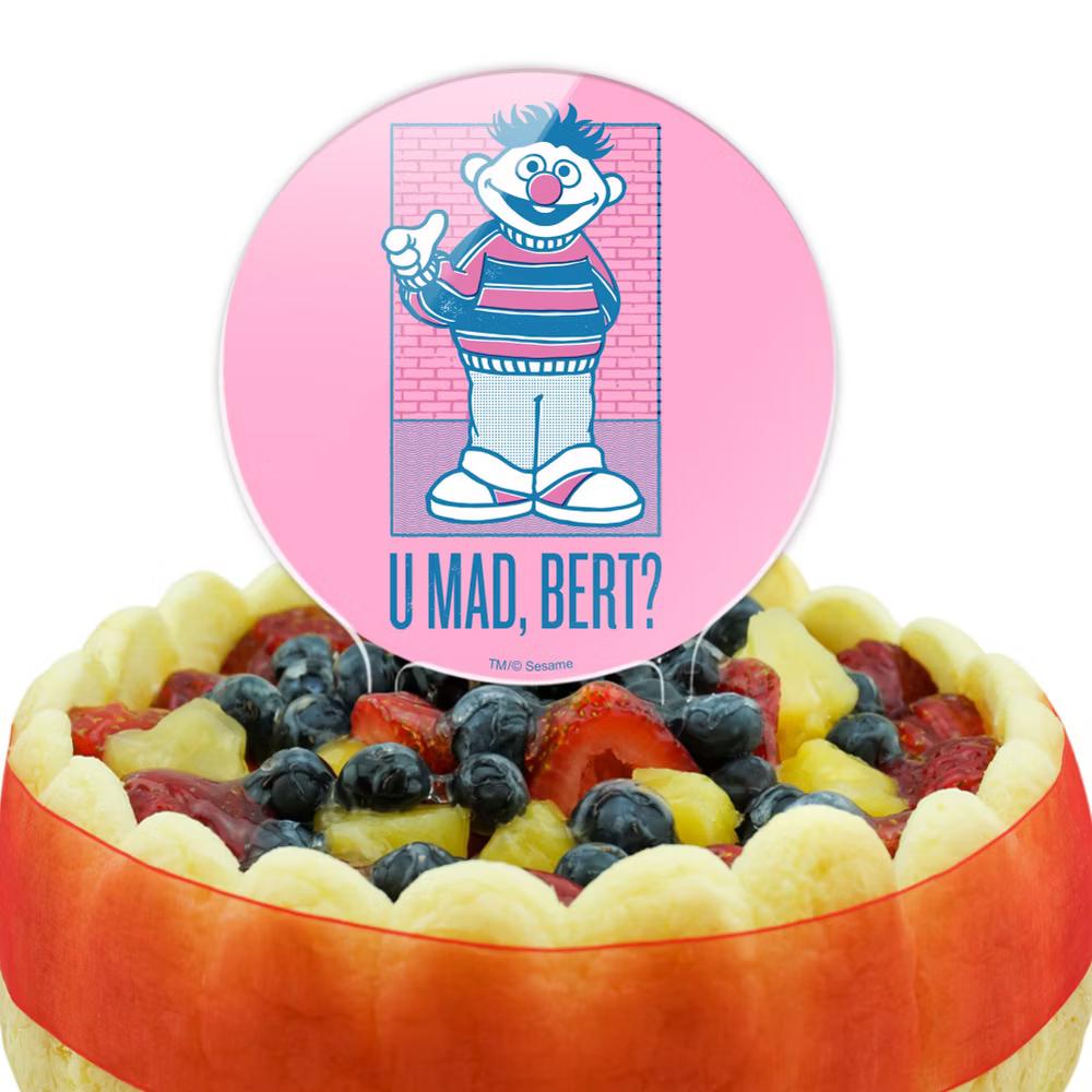 Ernie U Mad, Bert Acrylic Cake Topper Party Decoration for Wedding Anniversary Birthday Graduation - Image 6