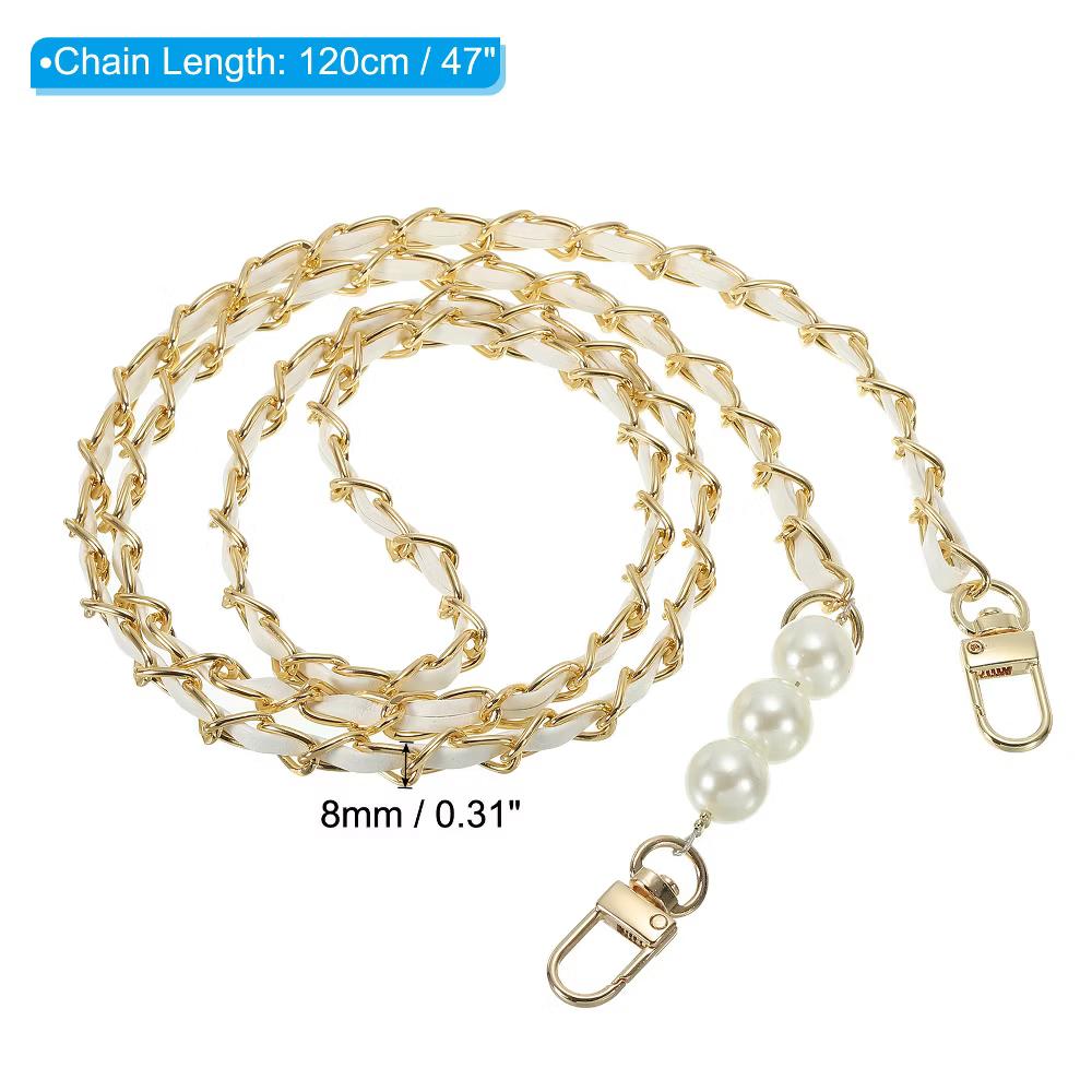 PU Leather Metal Adjustable Handbags Chain Strap Replacement - Image 7