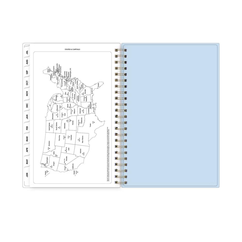 Blue Sky 5"x8" 2026-2027 Weekly/Monthly Calendar Sugar Sky PP with Double Horizontal Pockets Wirebound - Image 11