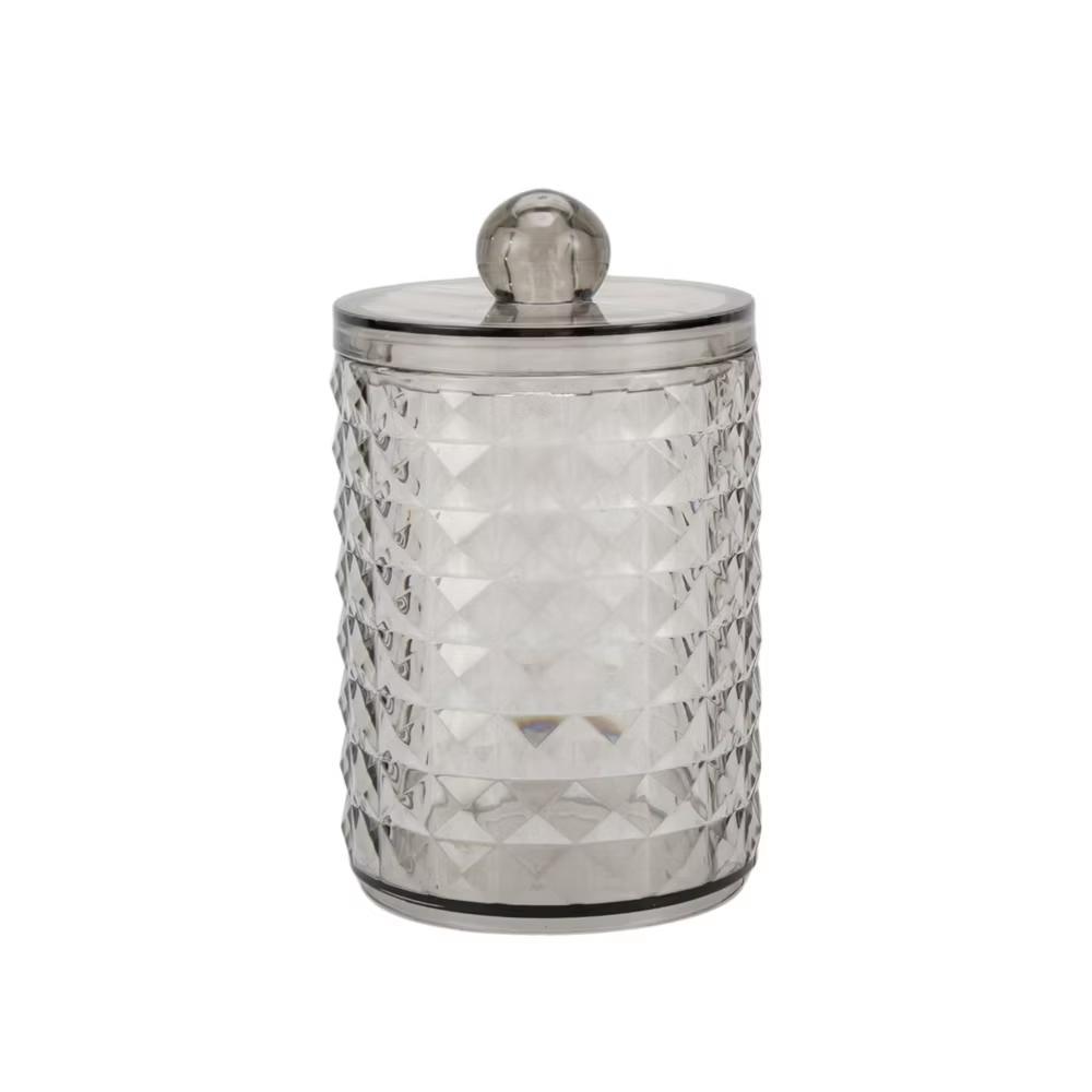 Dustproof Diamond-pattern Bath Canister 1 Pc - Image 10