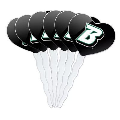 Binghamton University Logo Heart Love Cupcake Picks Toppers Decoration Set of 6 - Image 7