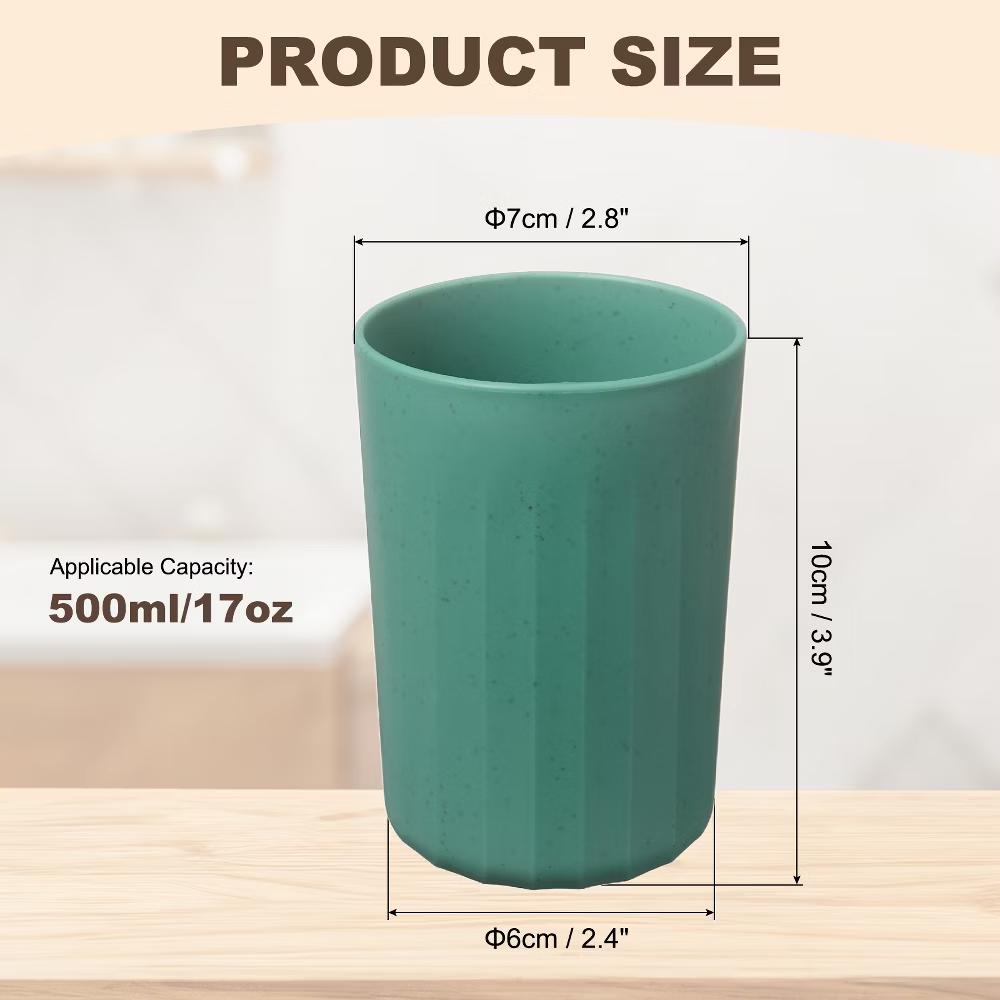 Reusable Plastic Practical Gift Bathroom Toothbrush Glasses 2.8 2.8 3.9 Inch - Image 8