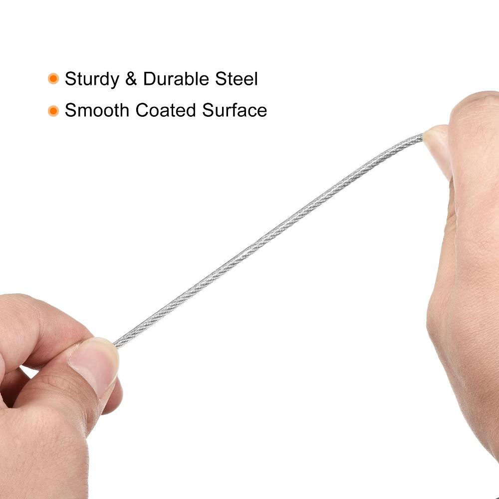 Security Steel Cable Coated Luggage Lock Wire Rope with Double Loop - Image 3