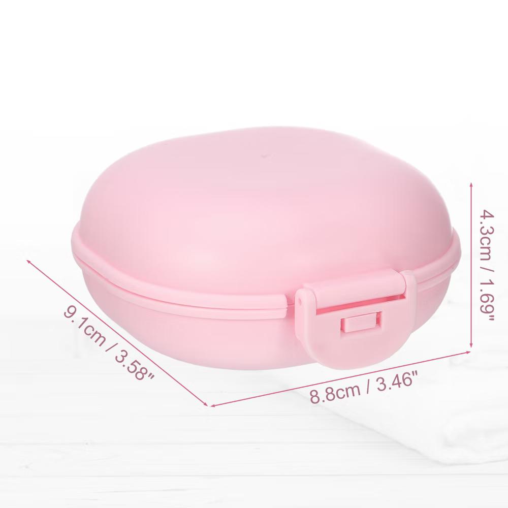 Travel Portable Soap Box 3.58"x3.46"x1.69" 1 Pc - Image 16