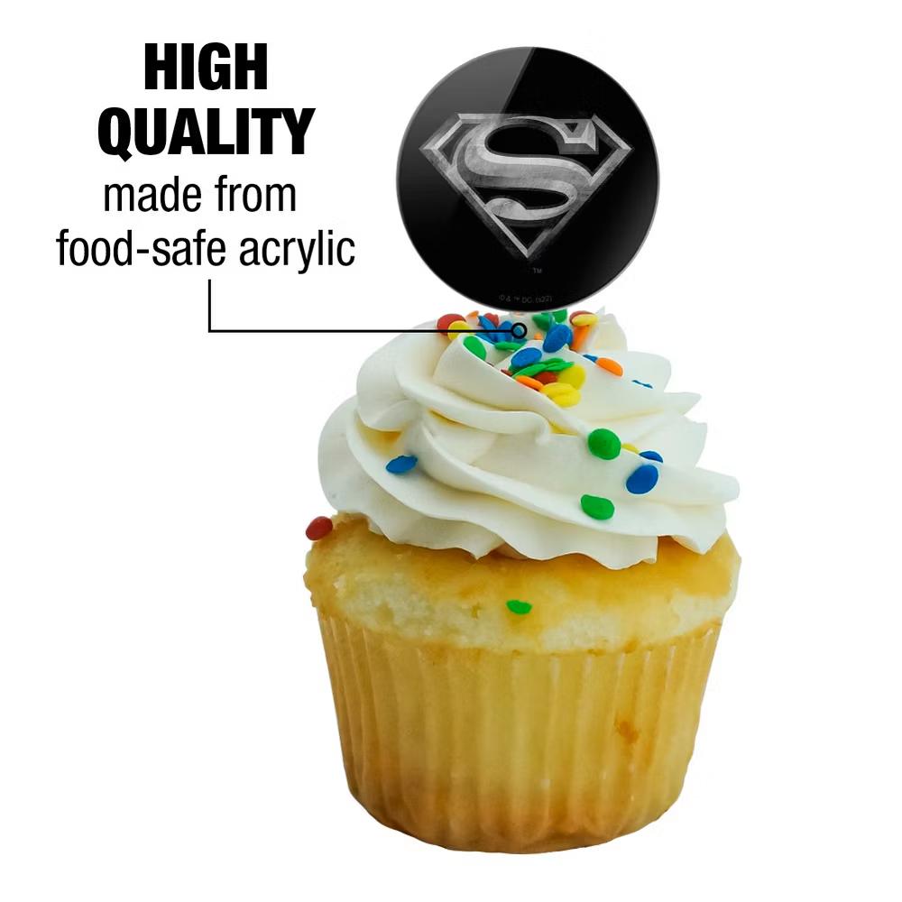 Steel Logo Cupcake Picks Toppers Decoration Set of 6 - Image 6