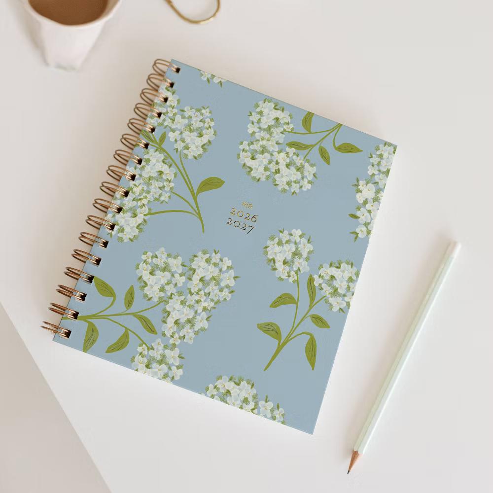 Ramona & Ruth 7"x8.5" 2026-27 Weekly/Monthly Planner Hydrangeas - Image 4