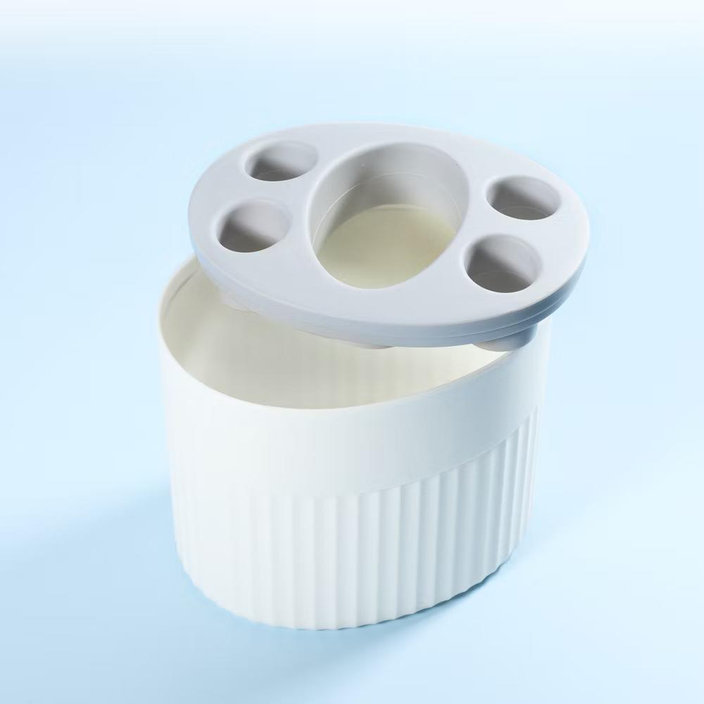 Bathroom 5-Slot Toothbrush Holders 4.69"x3.62"x3.73" 1 Pc - Image 16