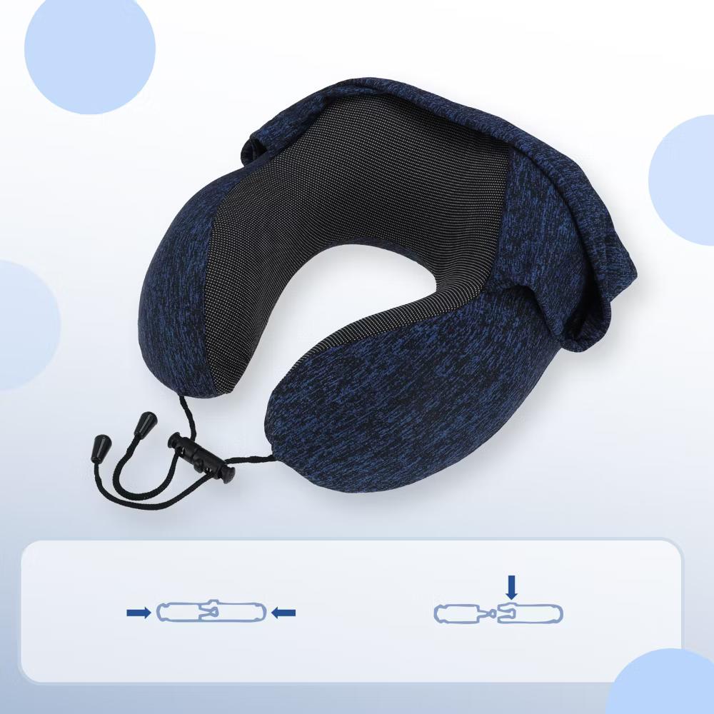 Travel Neck Pillow with Extra Large Hood 1 Set - Image 5