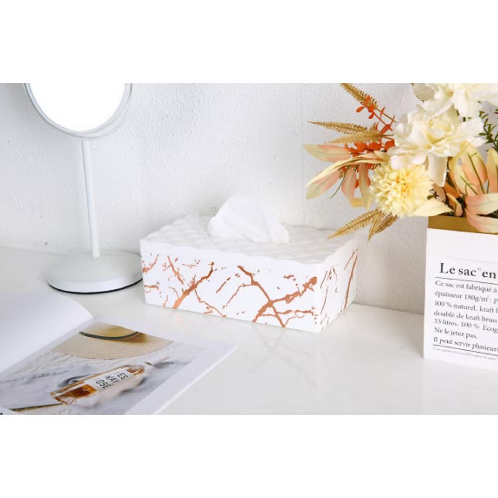 YBM Home Elegant Printed Plastic Tissue Paper Box - Image 5
