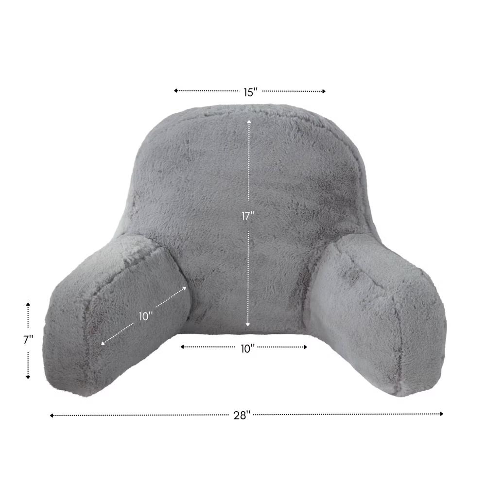 Kensington Garden Faux Fur Bed Rest Support Pillow - Image 5