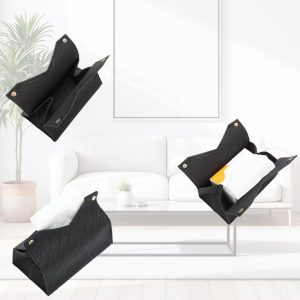 Durable Stylish Rectangular Tissue Box Cover 7.87"x4.72"x5.12" 1 Pc