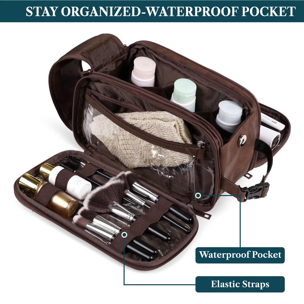 Toiletry Bag Women Men, Travel Toiletries Organizer Case, Essentials Shaving Dopp Kit, Cosmetic Make Up Accessories - Image 21
