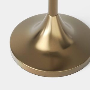 Brass Makeup Mirror with Bow Dark Gold