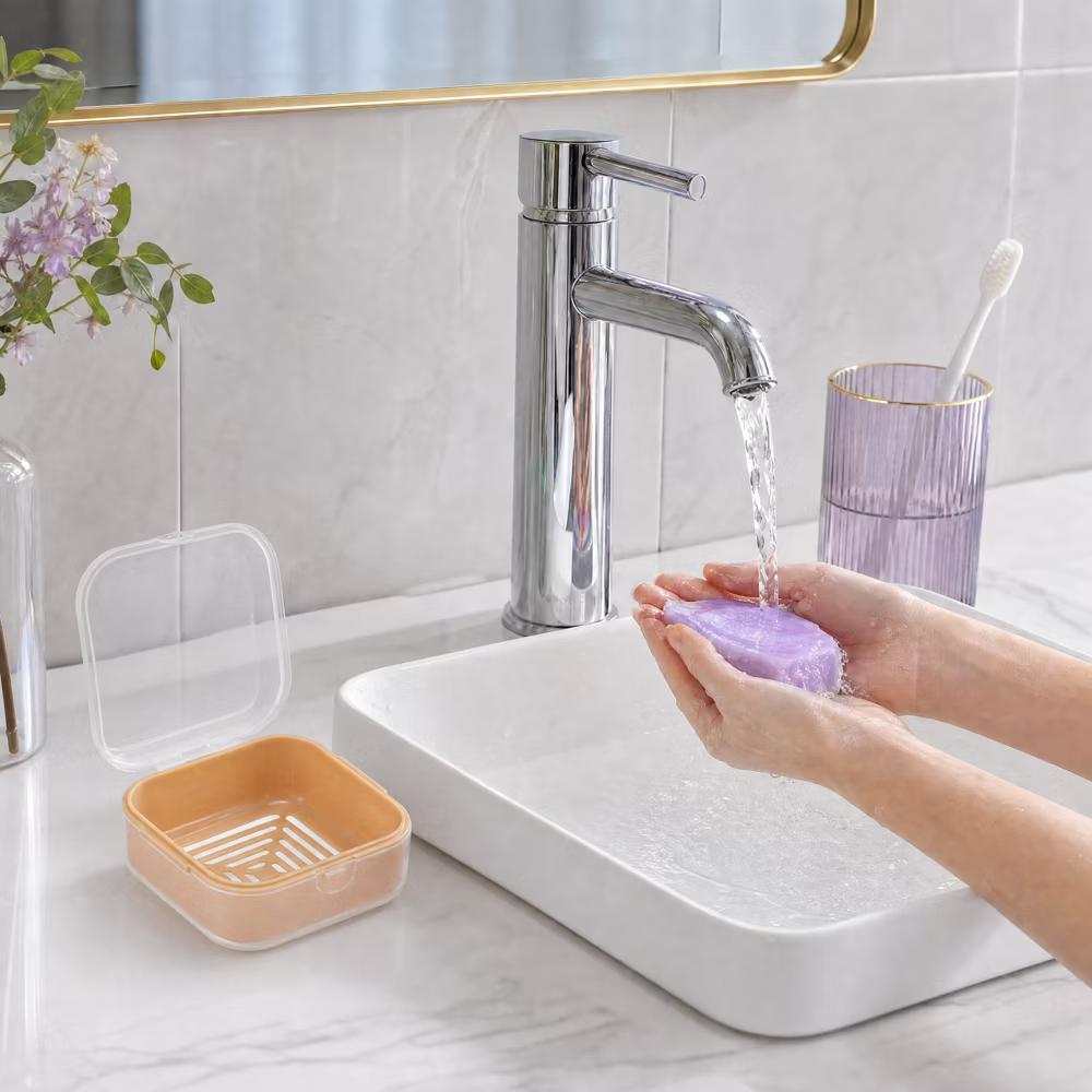 Square Double-layer Drain Soap Dish 1 Pc - Image 22
