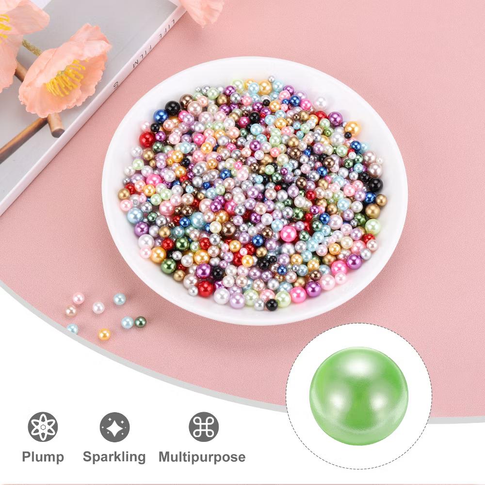 No Hole ABS Round Faux Pearl for Vase Fillers DIY Home Decoration 800 Pcs - Image 45