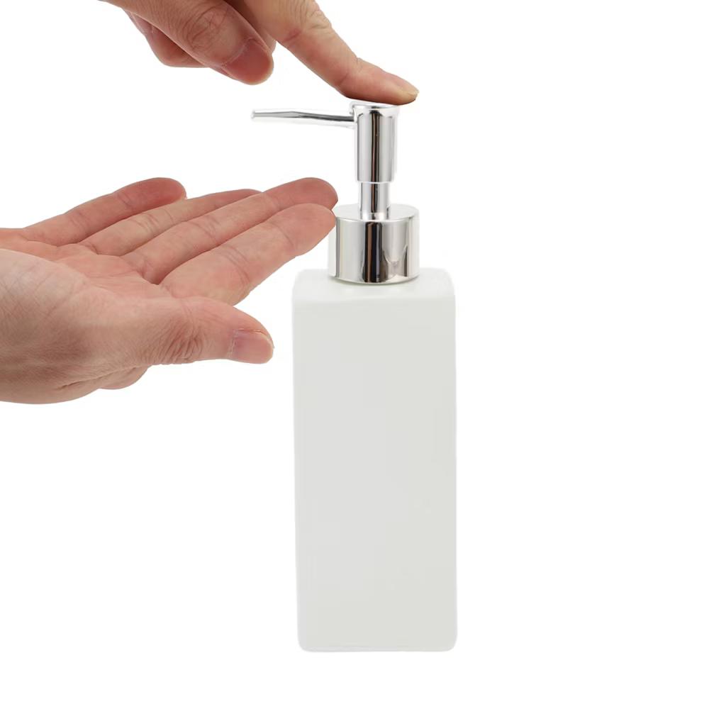 Elegant Square Soap Pump Dispenser for Laundry Rooms 350ml 1 Pc - Image 21
