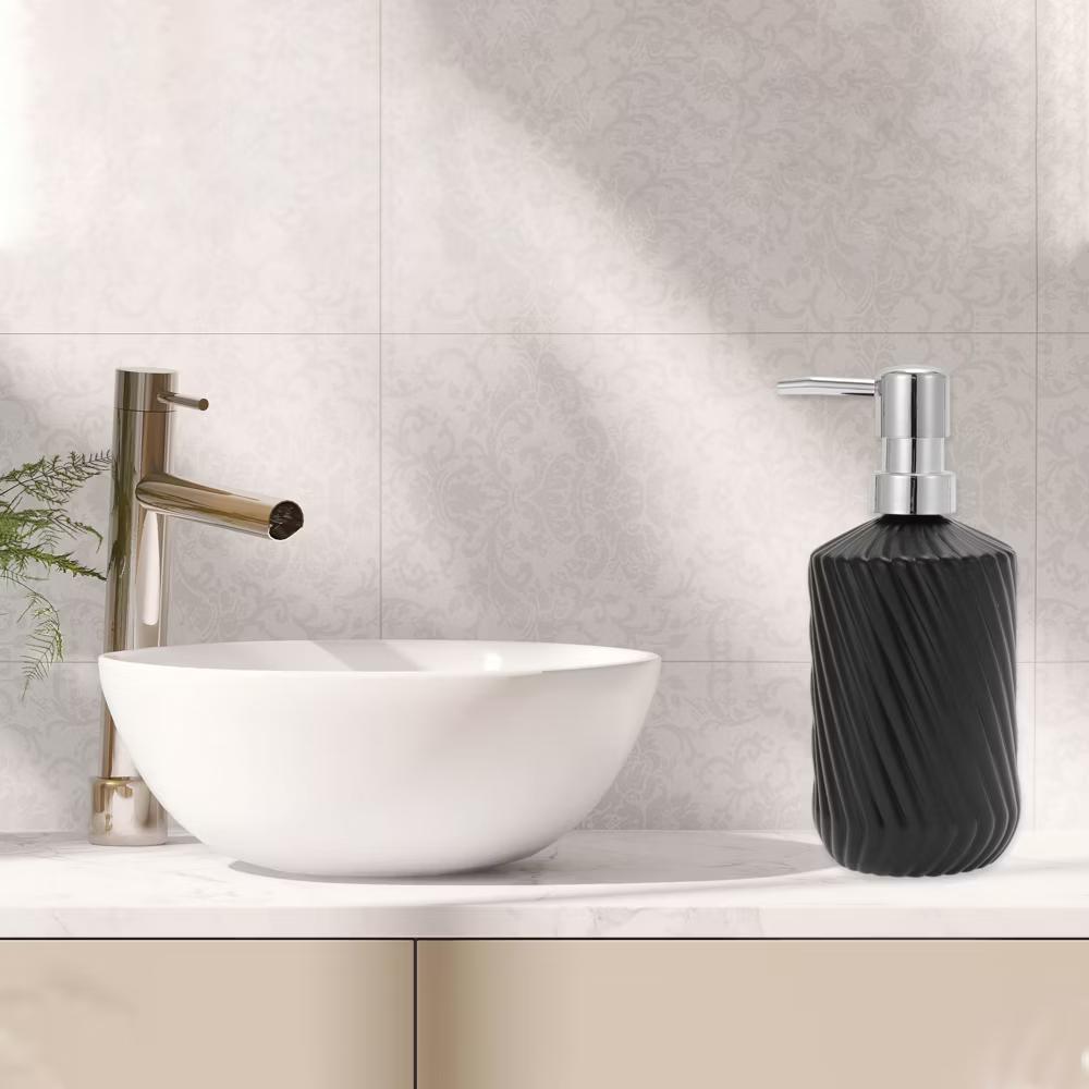Durable Cylinder Twill Lines Soap Dispenser 1 Pc - Image 18