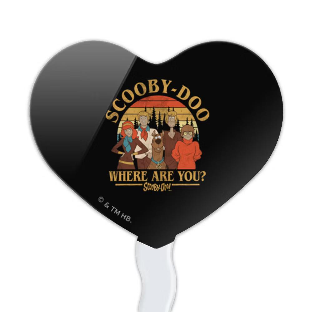 ScoobyDoo Mountain Portrait Heart Love Cupcake Picks Toppers Decoration Set of 6 - Image 3