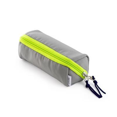 Single Zip Pencil Pouch with Handle - Steel Gray, School Supplies - Image 4