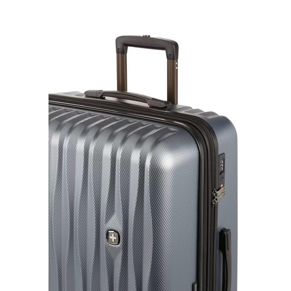 Energie Hardside Large Checked Spinner Wheels Suitcase - Image 11