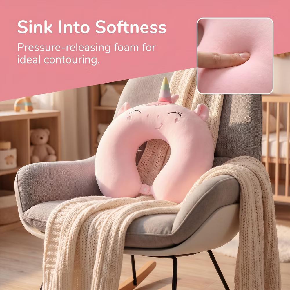 U-Shape Memory Foam Portable Traveling Travel Neck Pillows 12x12in 1 Pc - Image 26