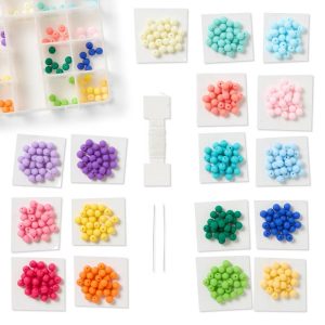 490+ Rainbow Acrylic Round Bead Kit