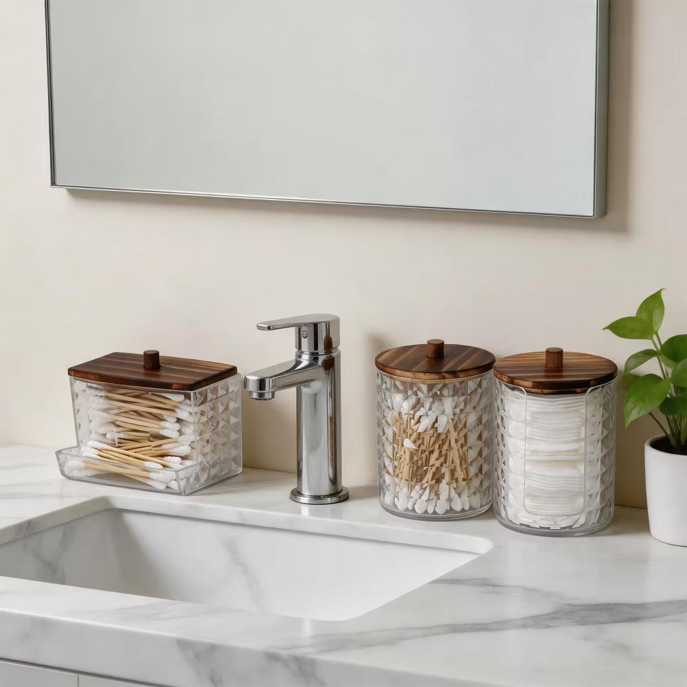 Diamond-pattern Bath Canister 1 Pc - Image 14