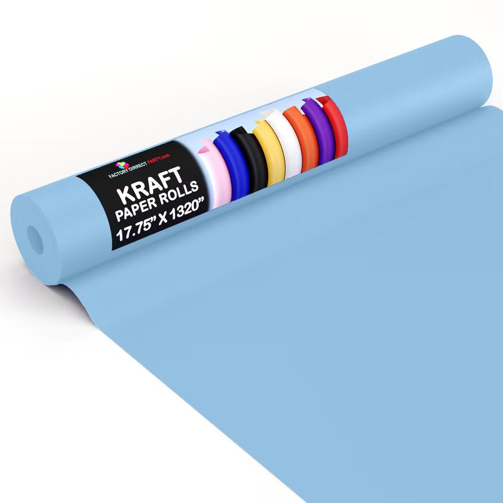 Exquisite Colored Kraft Paper Roll 17.5 In 110 Ft Kraft Wrapping Paper Craft Paper Shipping Paper Kraft Paper Roll Gift Wrap - Image 18