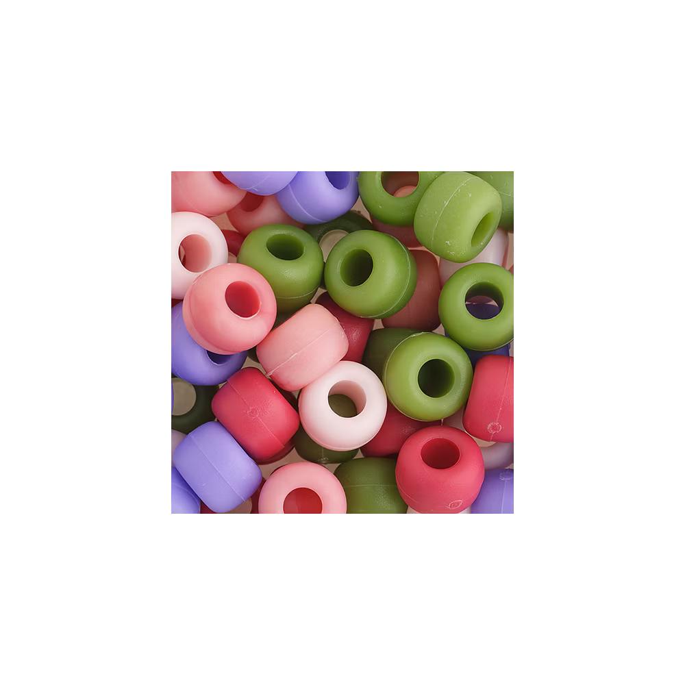 1000pcs 9mm Assorted Plastic Barrel Pony Beads for Jewelry Making Bracelets Necklaces DIY, Kandi Beads Bulk Crafting Beads - Image 16