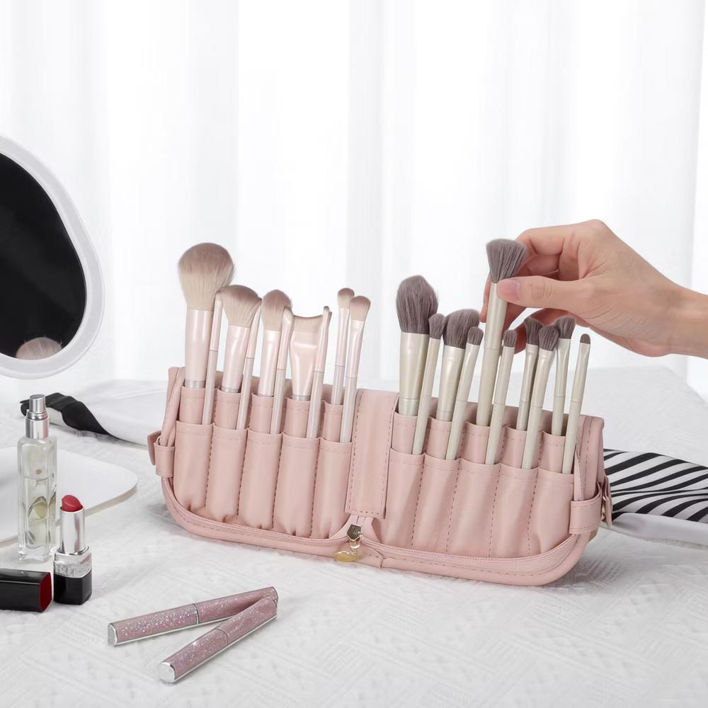 Waterproof Stand-Up Makeup Brush Bag 1 Pc - Image 8