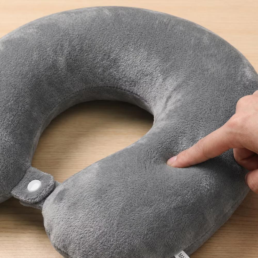 Solid PP Cotton Lightweight Office U-Shape Travel Neck Pillows 11x11in 1 Pc - Image 6