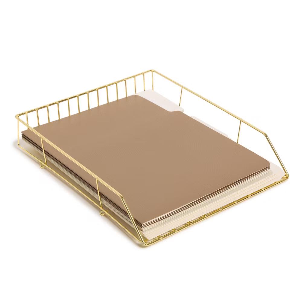 12ct File Folders Subtle Textures: Office Supplies, Non-Pronged, Paper, 30 Sheet Capacity, Multicolored - Image 4