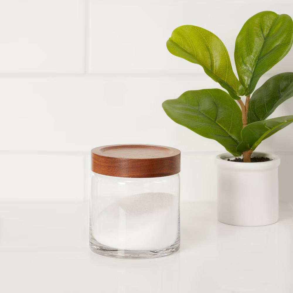 Canister Acacia/Glass Small - Image 4