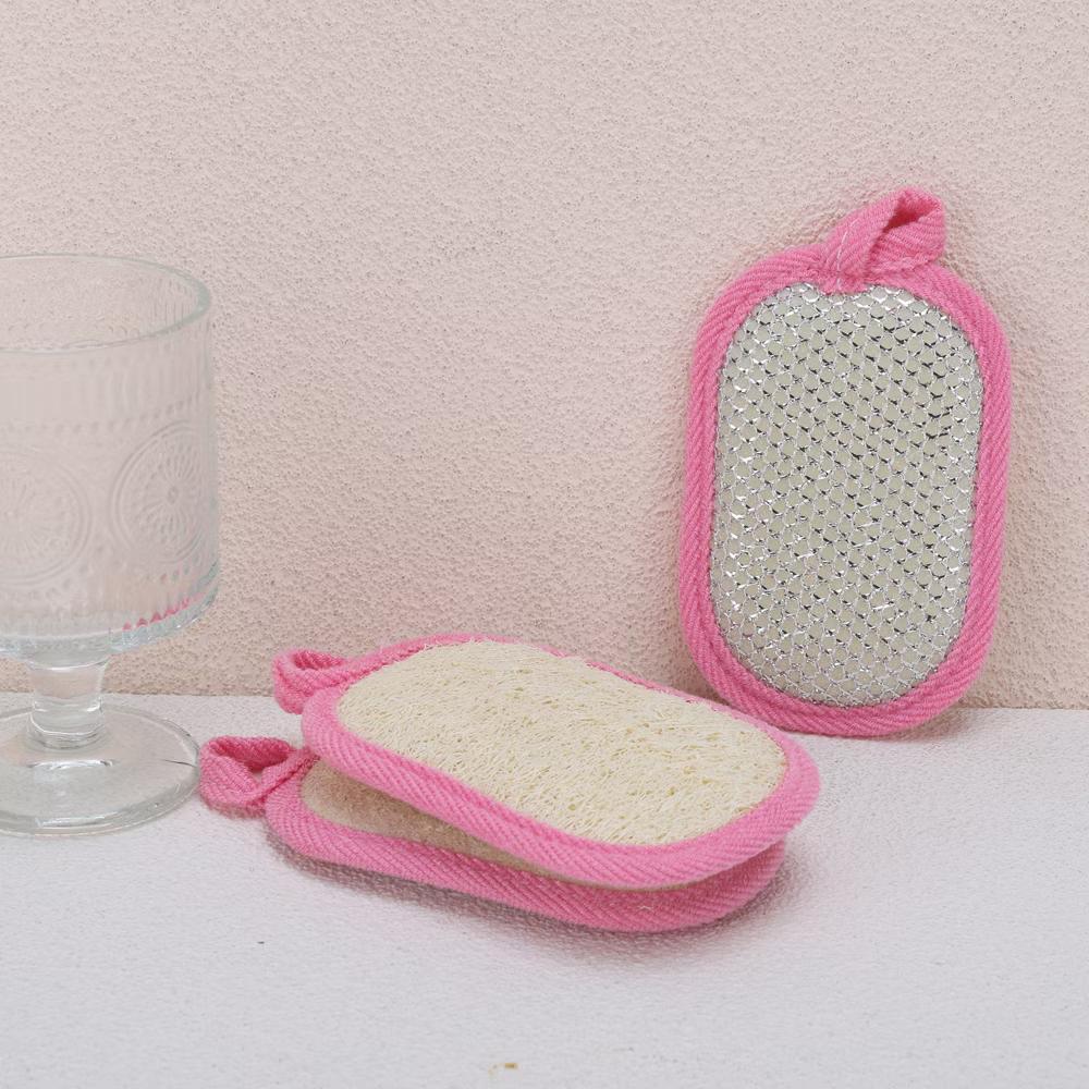 Double-sided Rectangular Wood Pulp Sponge Dish Washing Cloth 3 Pcs - Image 35