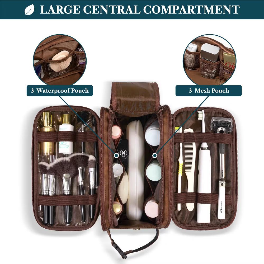 Toiletry Bag Women Men, Travel Toiletries Organizer Case, Essentials Shaving Dopp Kit, Cosmetic Make Up Accessories - Image 12