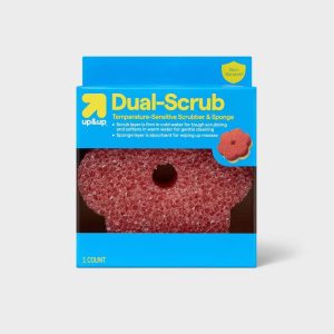 Double-Sided Temperature Sensitive Scrubber with Sponge - Flower