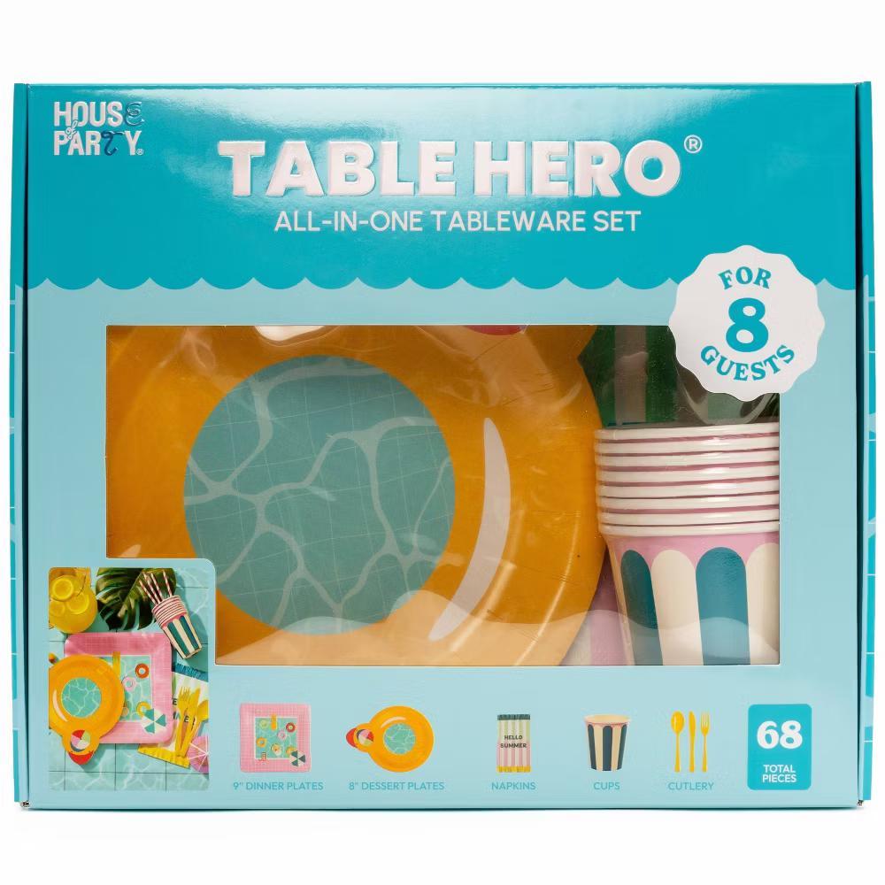 House of Party Table Hero Paper Party Kit Cool in the Pool - Image 4
