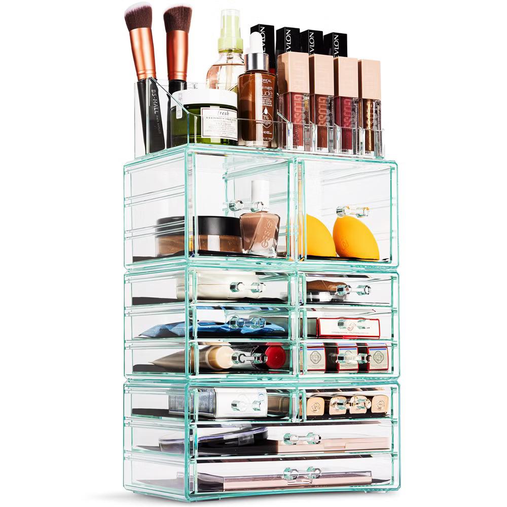 Large Makeup Organizer Case - 4 Piece Set (12 Drawers) - Image 27