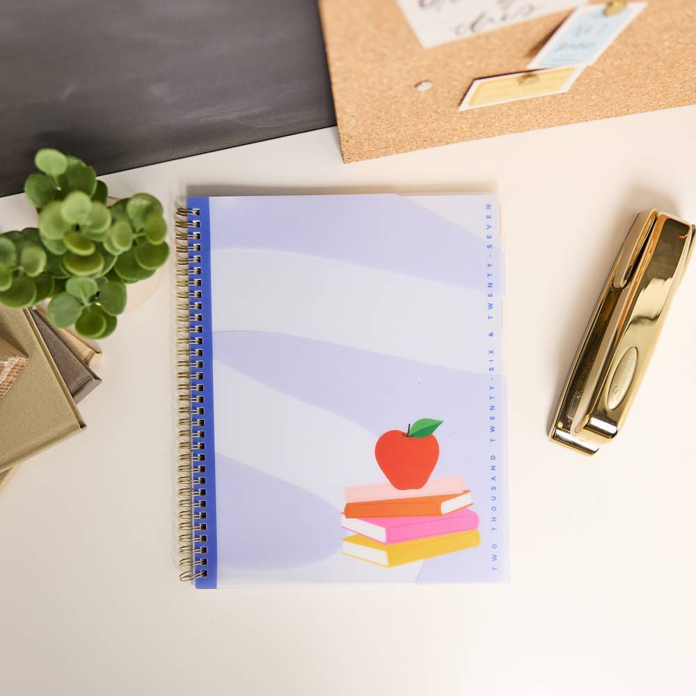 Happy Brands 2026-2027 9.375"x11.875" Organized Colorblock Pop Big 12 Months Twin Loop Dated Teacher Planner - Image 23