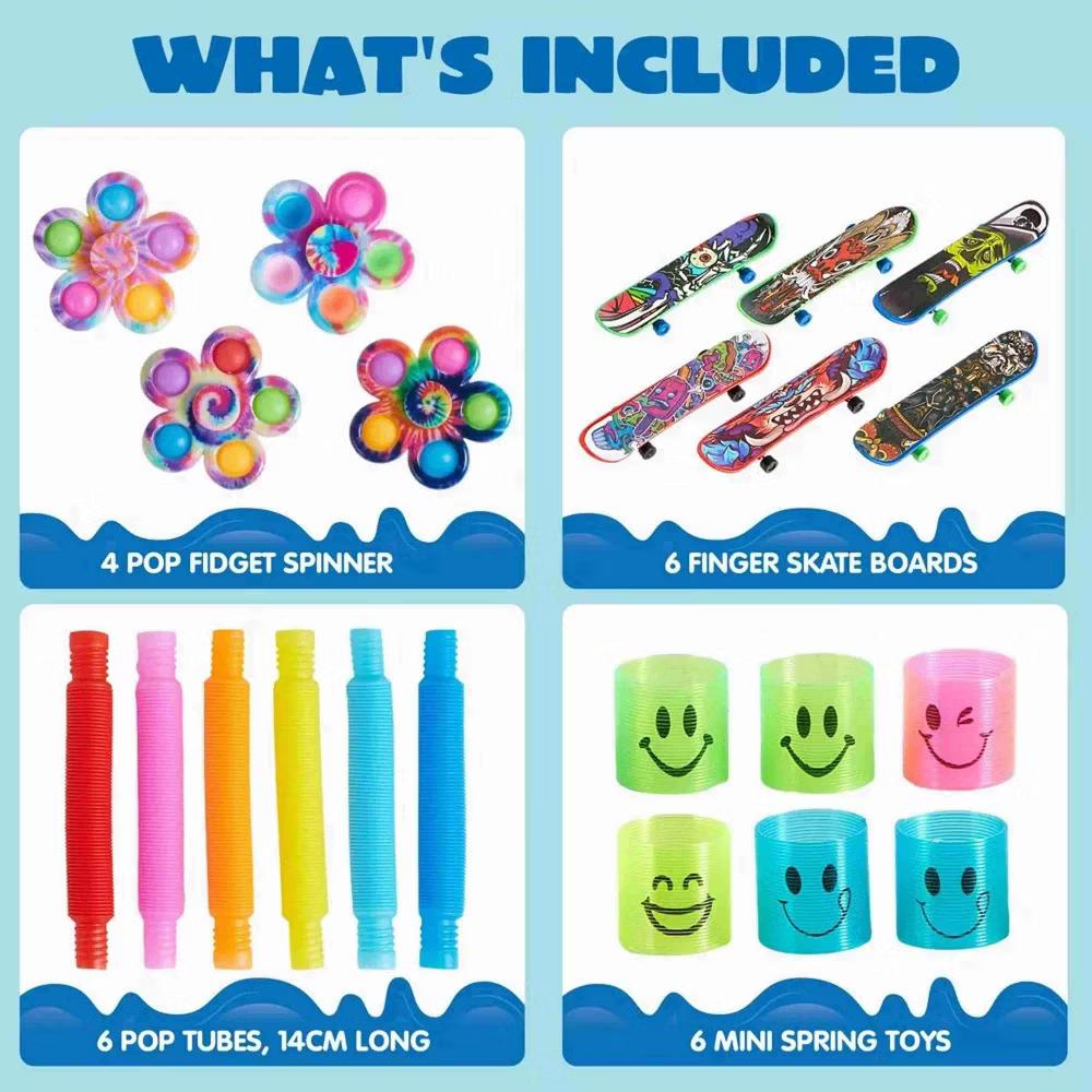 60 Pcs Kids Party Favors Popular Fidget Toys PackBulk Goodie Bag Fillers Birthday Parties School Prizes Pinata Stuffer Classroom Rewards Treasure Box - Image 6
