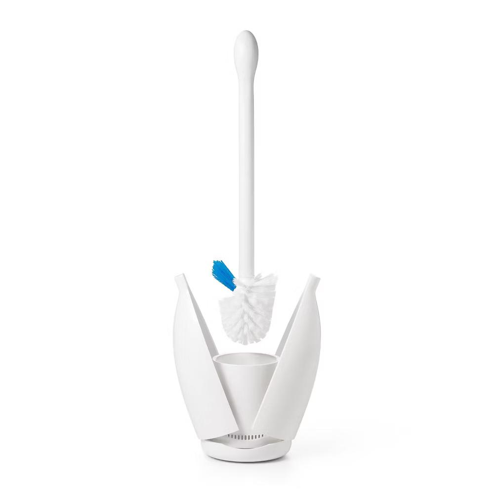 Toilet Brush with Rim Cleaner and Canister: Durable Plastic, Bathroom Cleaning Accessory - Image 7