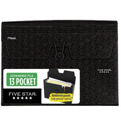Five Star 13 Pocket Expanding File Black - Image 8