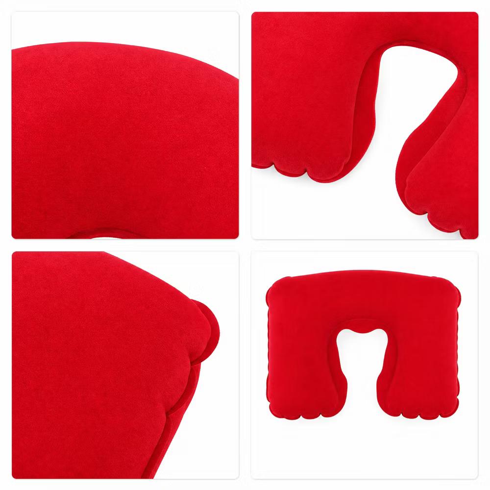 Comfortable Inflatable Travel Pillow with Eye Mask Earplugs 1 Set - Image 30
