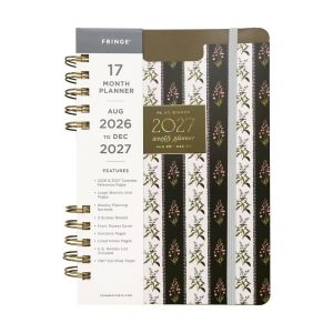 FRINGE 5.75"x8.25" 2027 Vintage Garden Paperback 17 Months Pocket Cover Weekly Split Spiral Planner