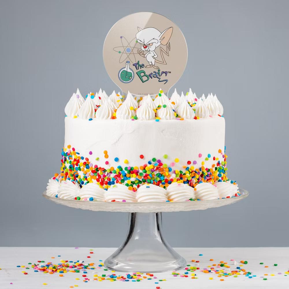 Pinky and the Brain The Brain Acrylic Cake Topper - Image 6