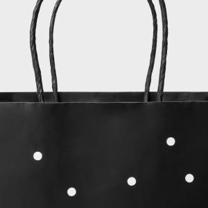 Small Polka Dot Gift Bag Black/White